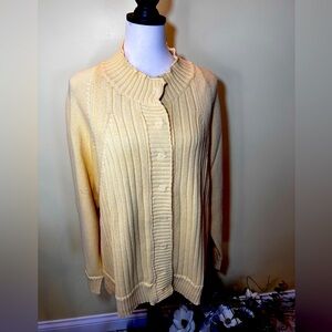 Yellow sweater from ColdWater Creek